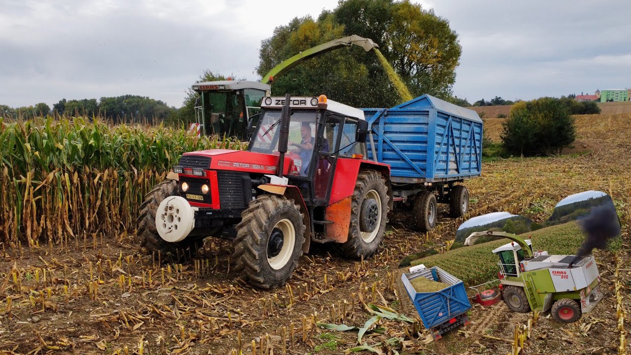 Zetor Crystal 16145 Turbo |Siláže Kukuřice 2023 | Claas Jaguar 840