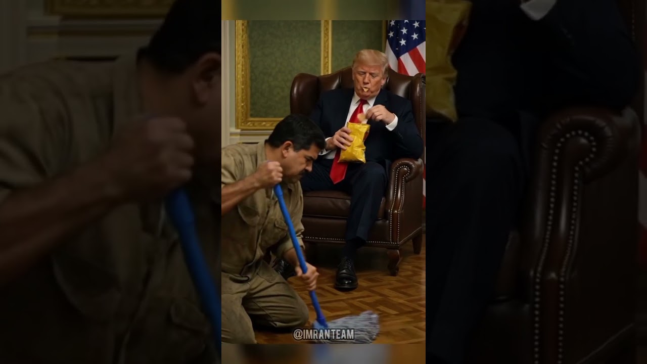 Trump vs Maduro Ultimate Showdown🍟🧹#trump #funny #viral
