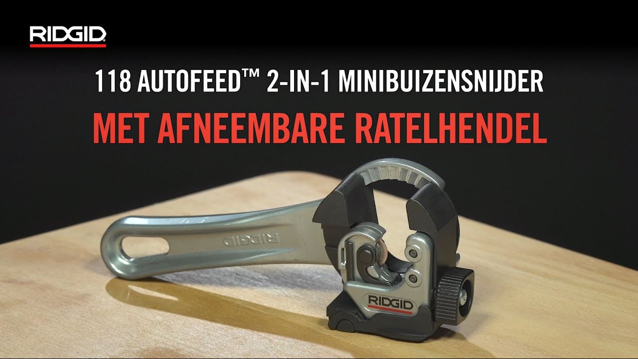 RIDGID 118  AUTOFEED 2-in-1 Minibuizensnijder