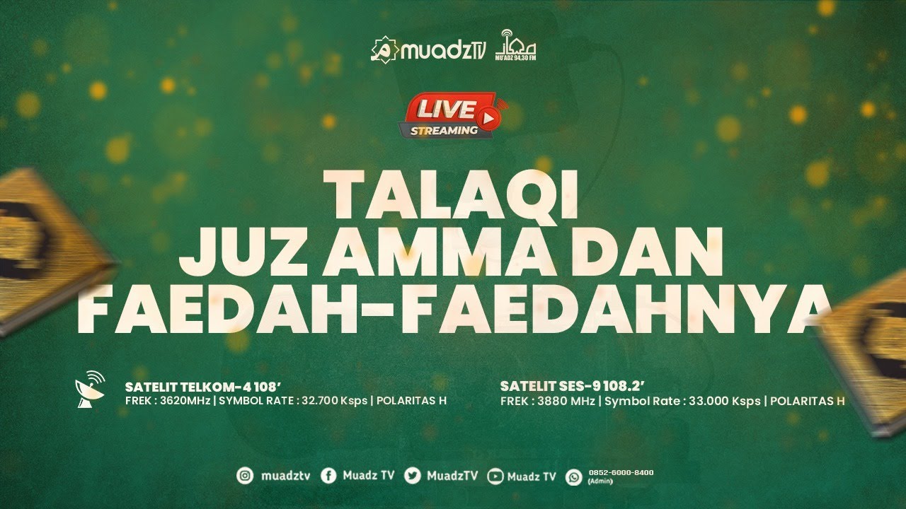 🔴 [LIVE] TALAQQI JUZ AMMA DAN FAEDAH-FAEDAHNYA | USTADZ SEPTIAN MUHARRAM, S.KOM.I