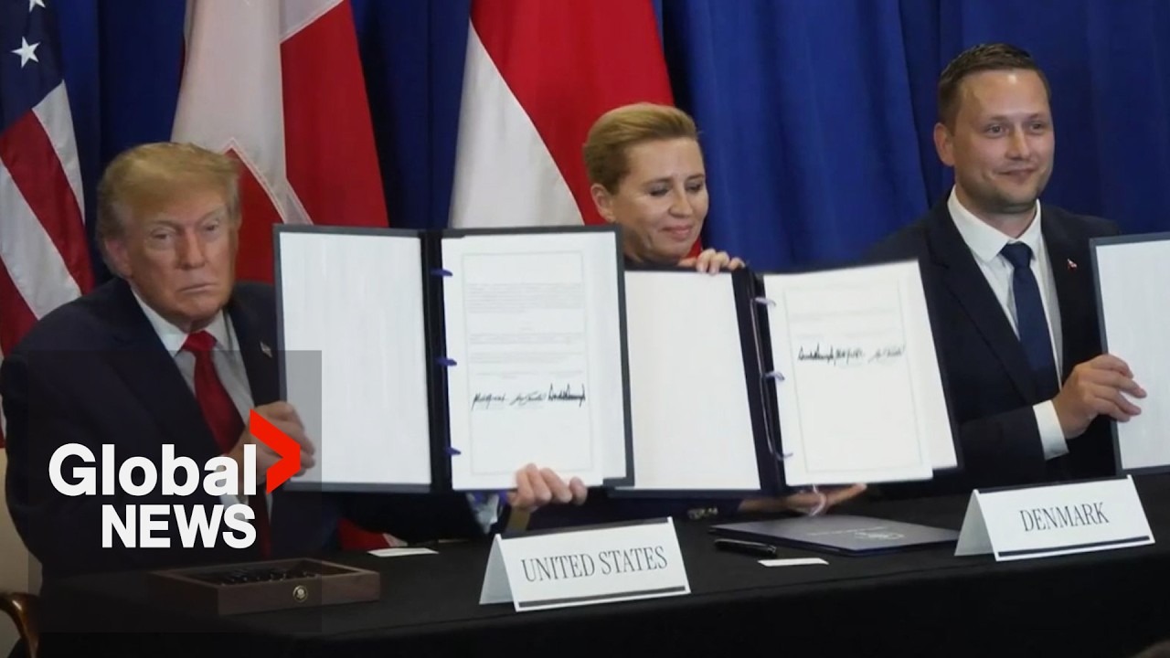 Trump signs deal with Greenland, Denmark to strengthen Arctic security