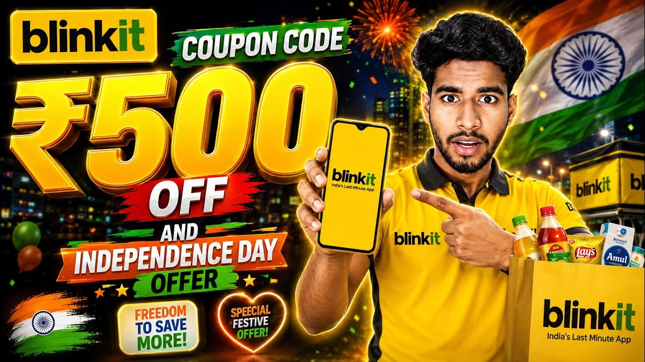 🚀 Blinkit Coupon Code Today | New Offers & Promo Codes | Save More Instantly 💛⚡ | August 2026