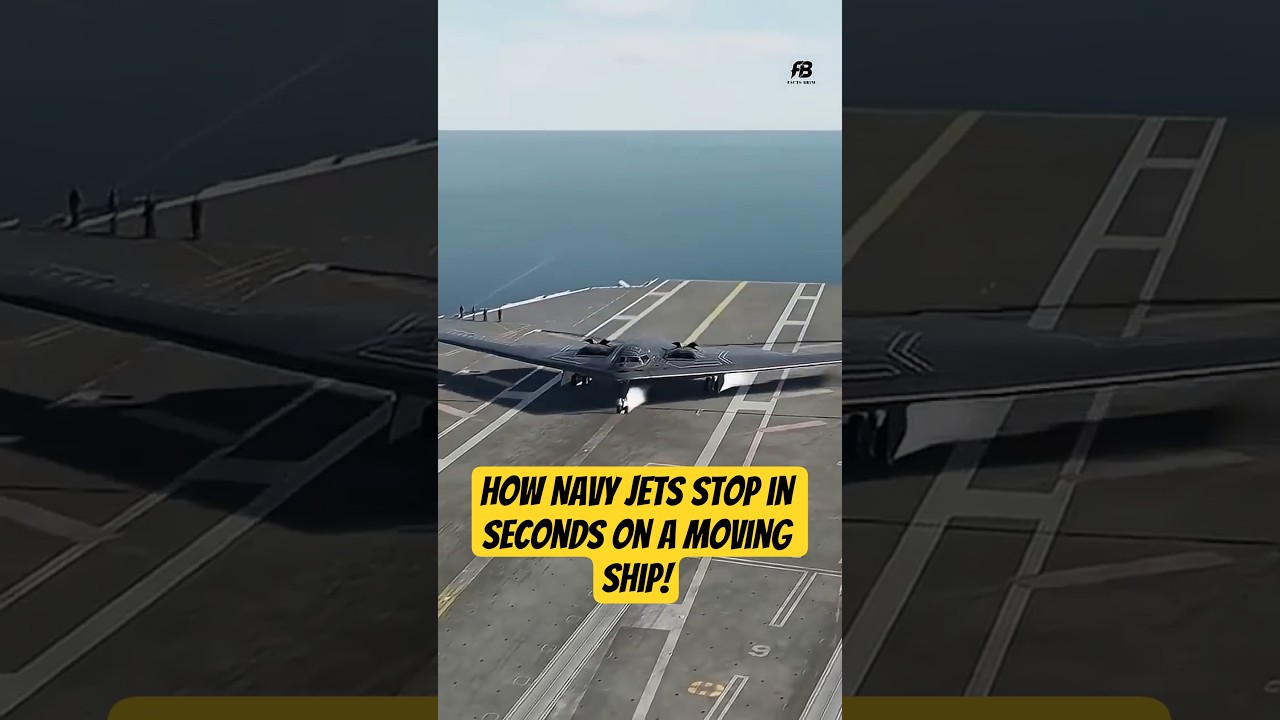 How Navy Jets Stop in Seconds on a Moving Ship!