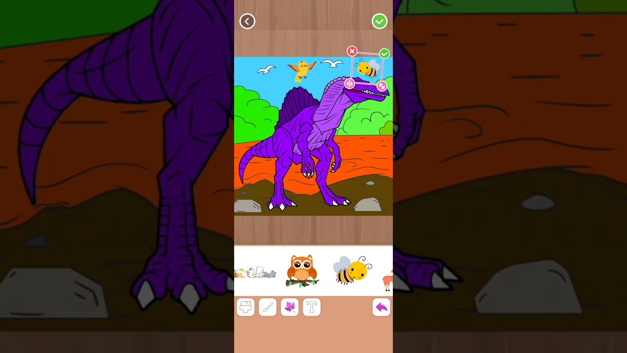 Dinosaur Coloring Book For Game Wizsprint Part 4 