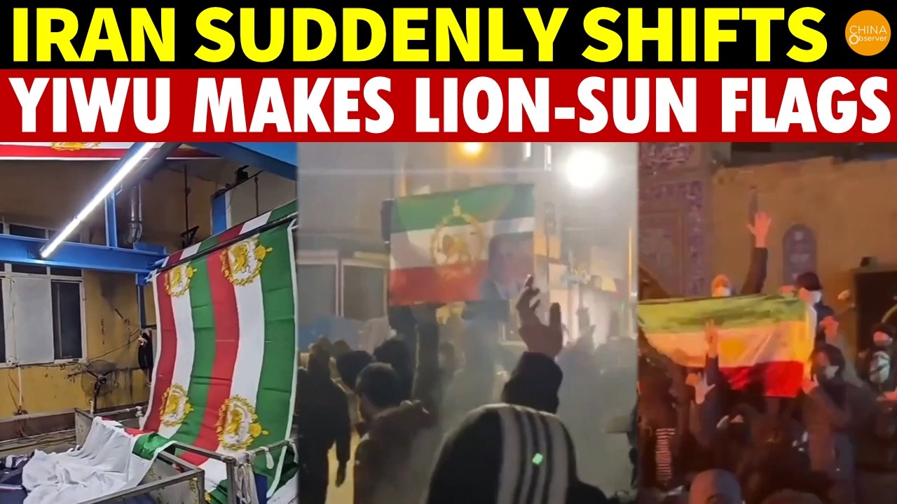 Breaking! Iran Suddenly Shifts! Yiwu, China Rushes to Make Iran&rsquo;s Lion-Sun Flag as Rebel Forces Act