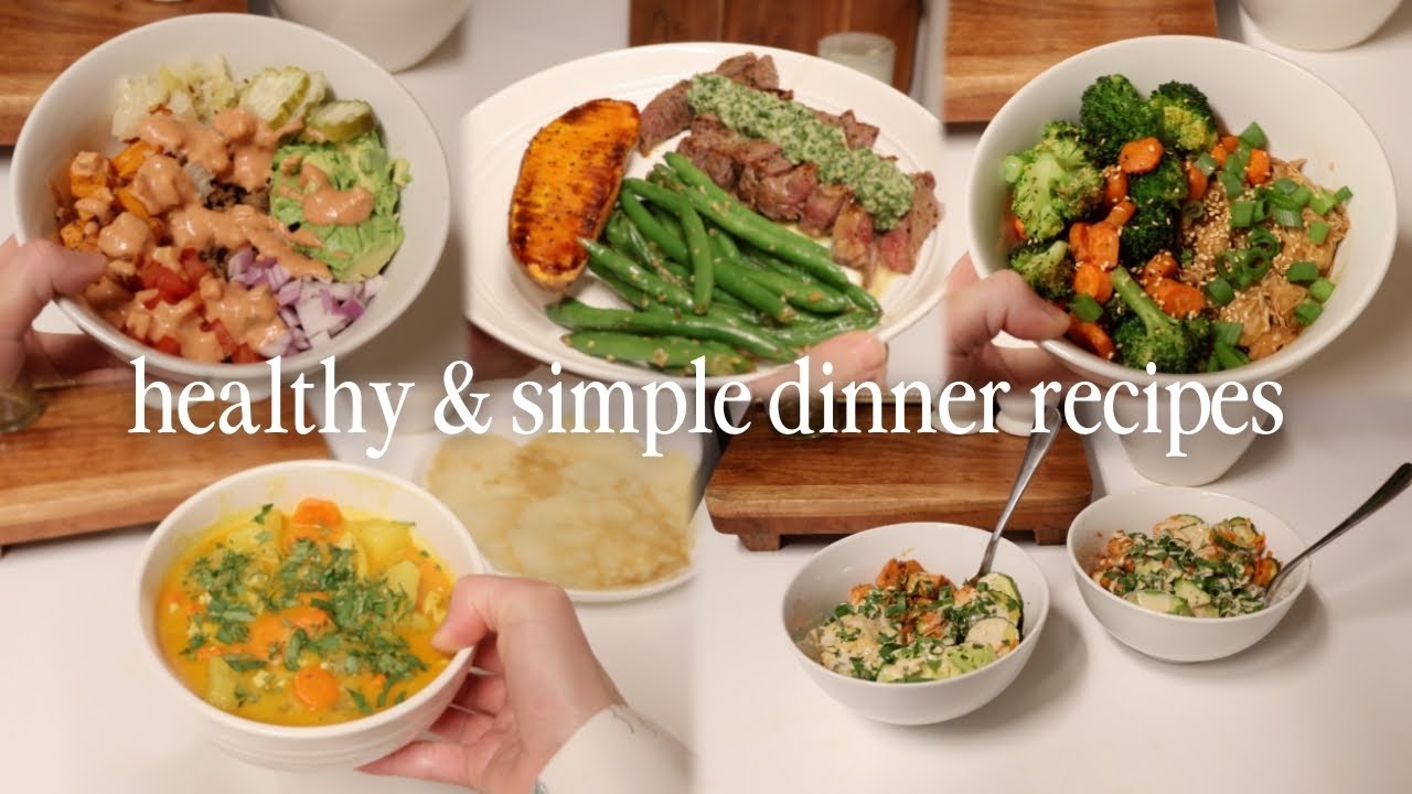 WEEK OF DINNERS | 5 healthy & easy, gluten & dairy free dinner recipes
