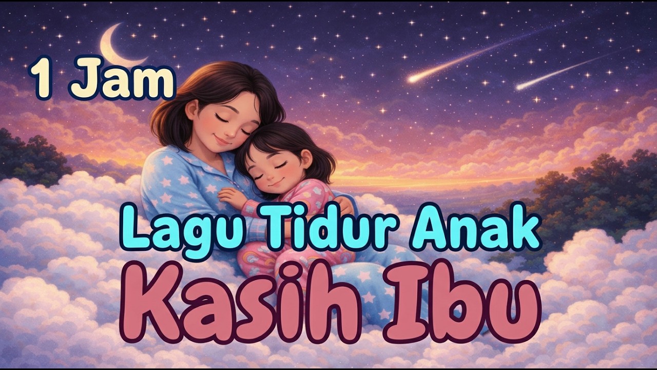 Kasih Ibu Instrumental ⏾ Lagu Anak Versi Lembut ♫ Musik Pengantar Tidur Bayi ♥