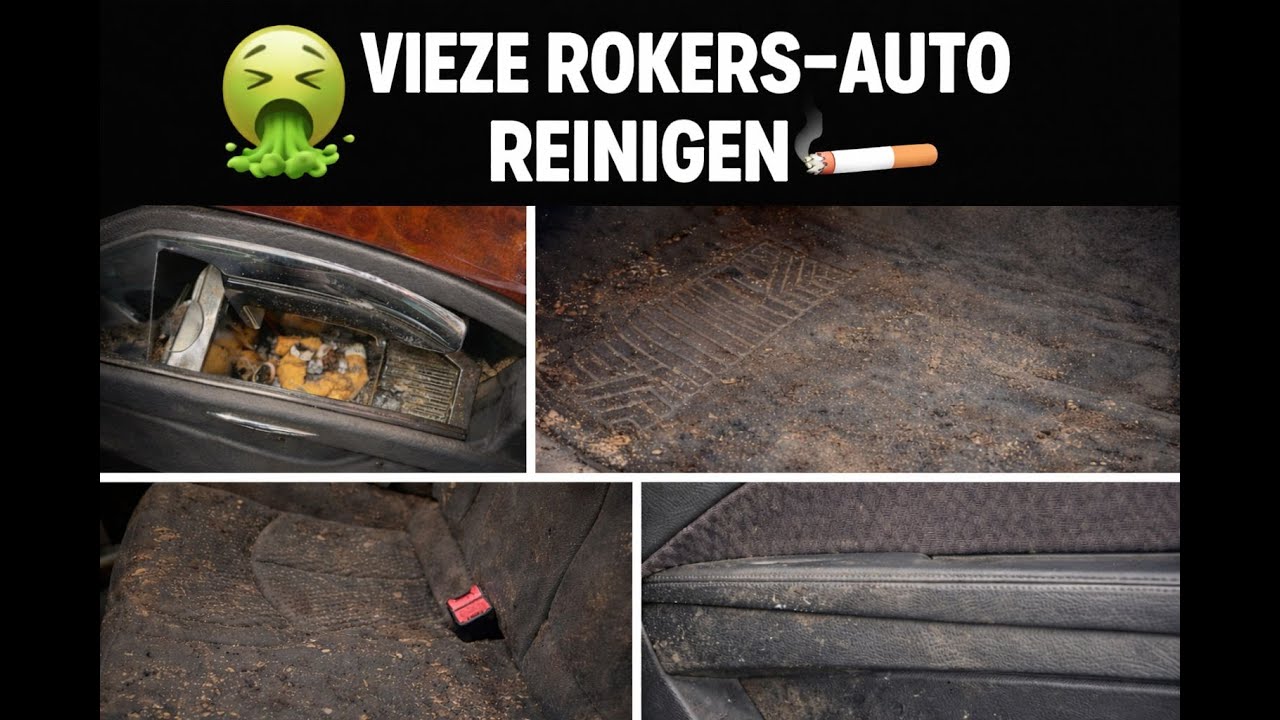 Wishwash POV 2: Interieur van vieze Rokersauto reinigen🤮