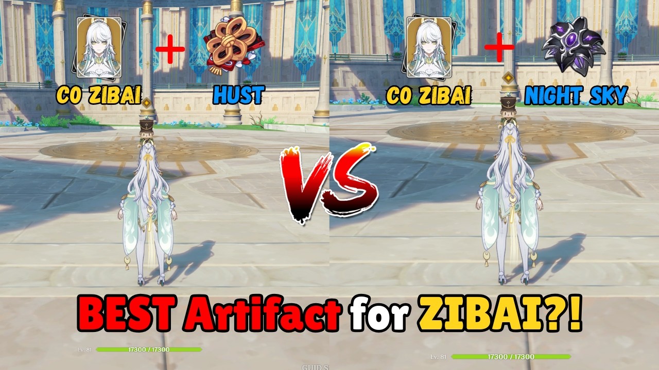 Best Artifact for Zibai?! Husk of Opulent Dreams VS Night of the Sky’s Unveiling!! | Genshin Impact