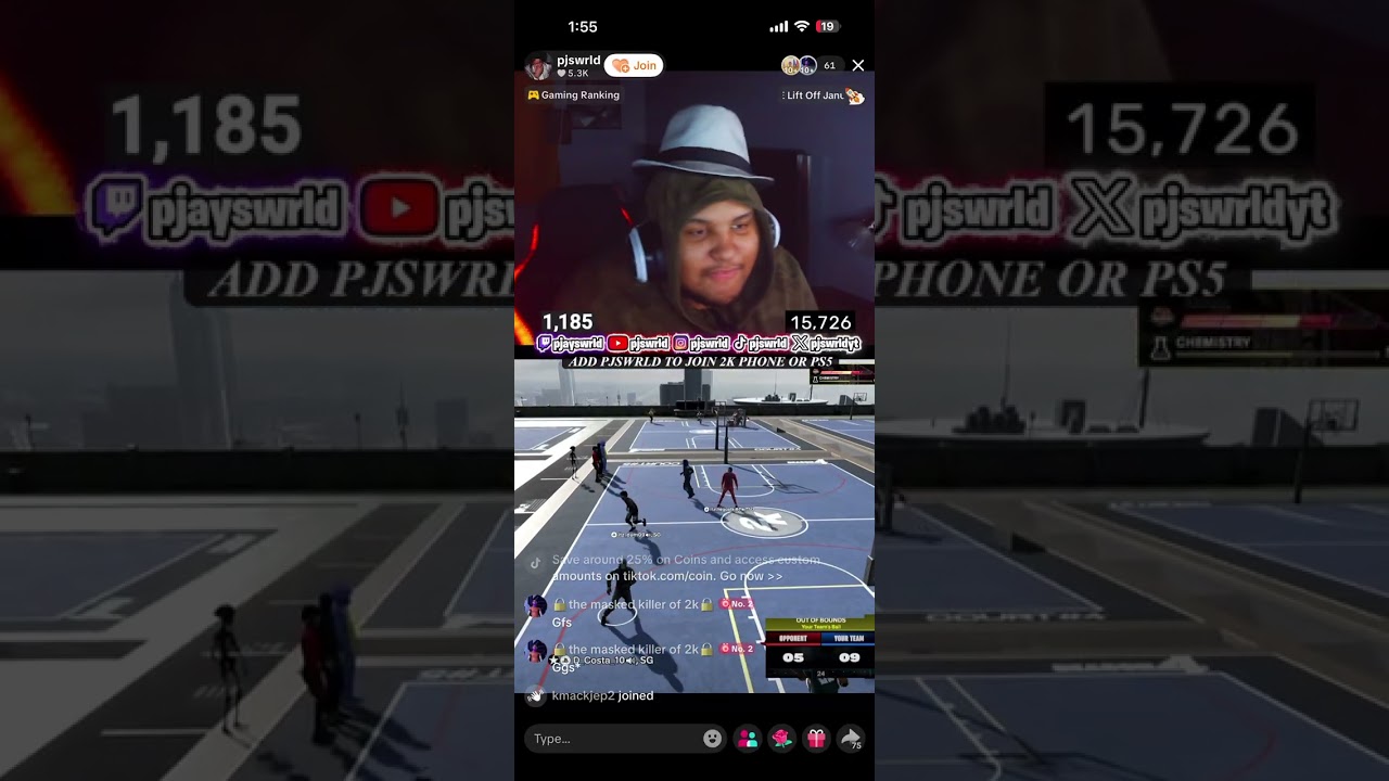 When pjworld on a ws.. you pull up with sorry randoms and take it. #nba2k26 #twitch #funny 