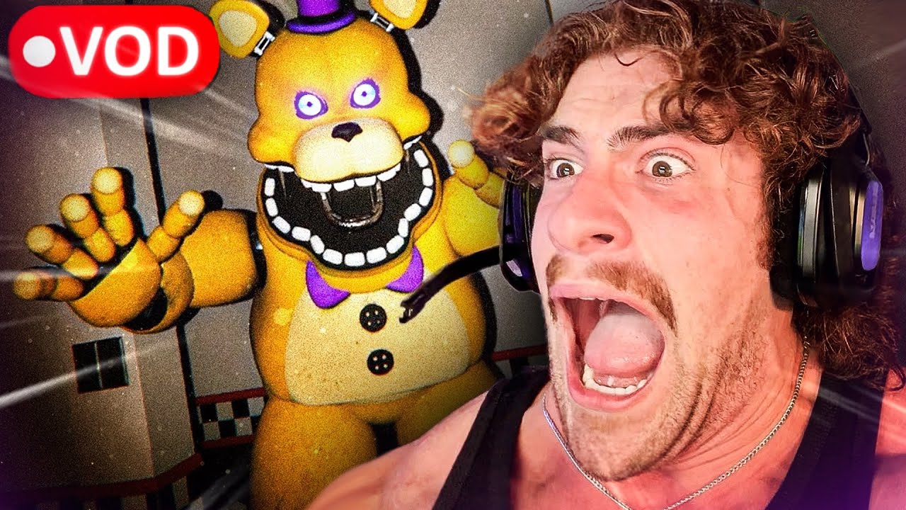 THIS FNAF FREE ROAM GAME WAS SCARY AF!! (Max Taylor VOD)