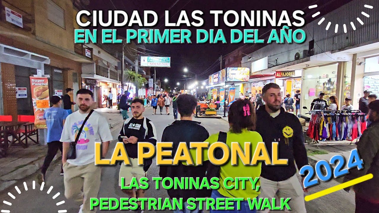 Coast Of Argentina - Las Toninas, La Costa, Temporada 2024 - Peatonal - El Primer Dia Del Año!