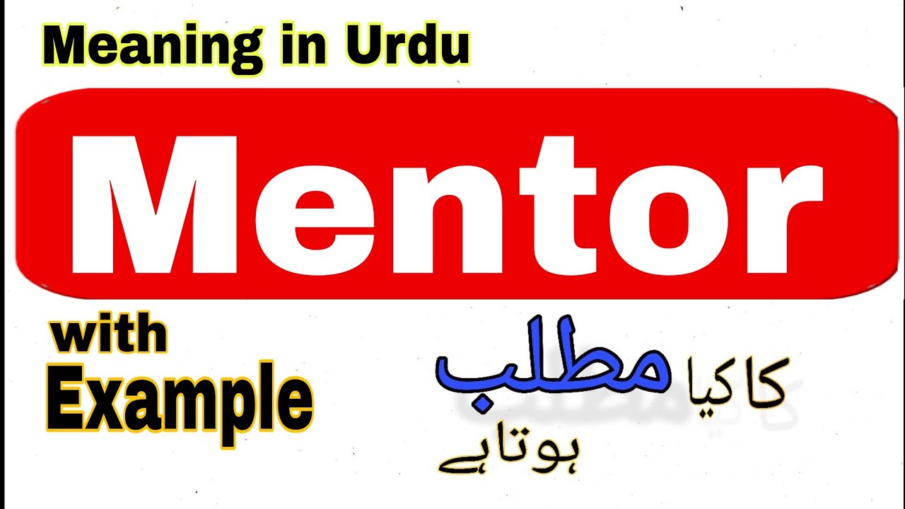 Mentor meaning in Urdu/Hindi | Mentor ka matlab Kya hota hai   | Mentor explain in Urdu/Hind