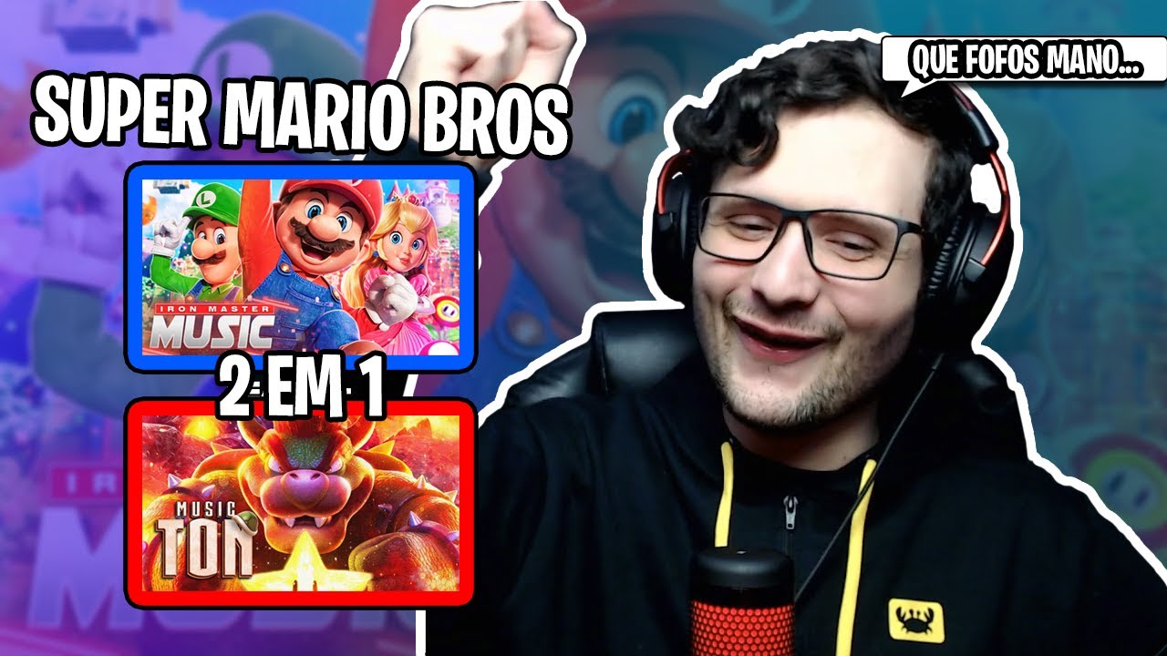 2 EM 1 Uma SuperEstrela + O Rei dos Koopas | Bowser (Super Mario Bros: O Filme) Ton e Iron - REACT