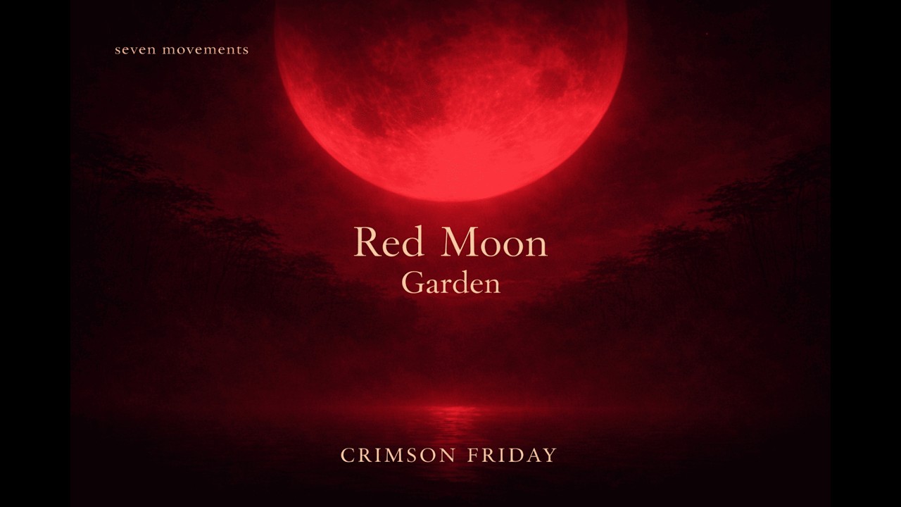 Red Moon Garden 🌕 | Deep Focus Ambient Music for Study & Night Work