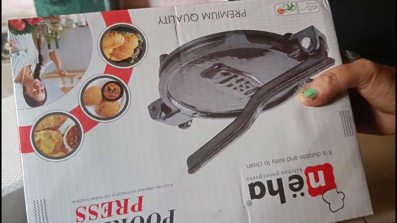 Unboxing Puri press roti press iron roti maker