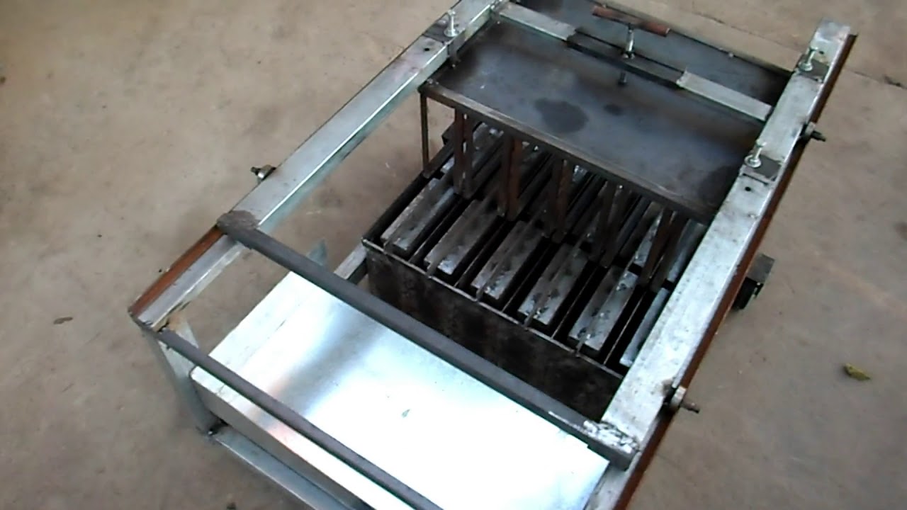 maquina de fazer bloco de Concreto   2 parte
