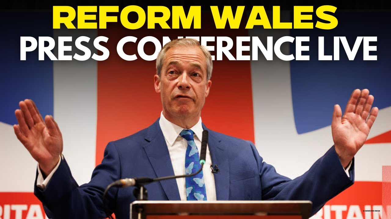 Nigel Farage Live | Reform UK candidate launch for upcoming Caerphilly Senedd by-election | UK News