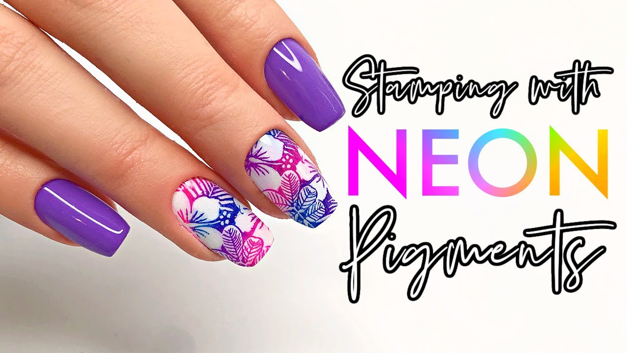 Stamping with Neon Pigments