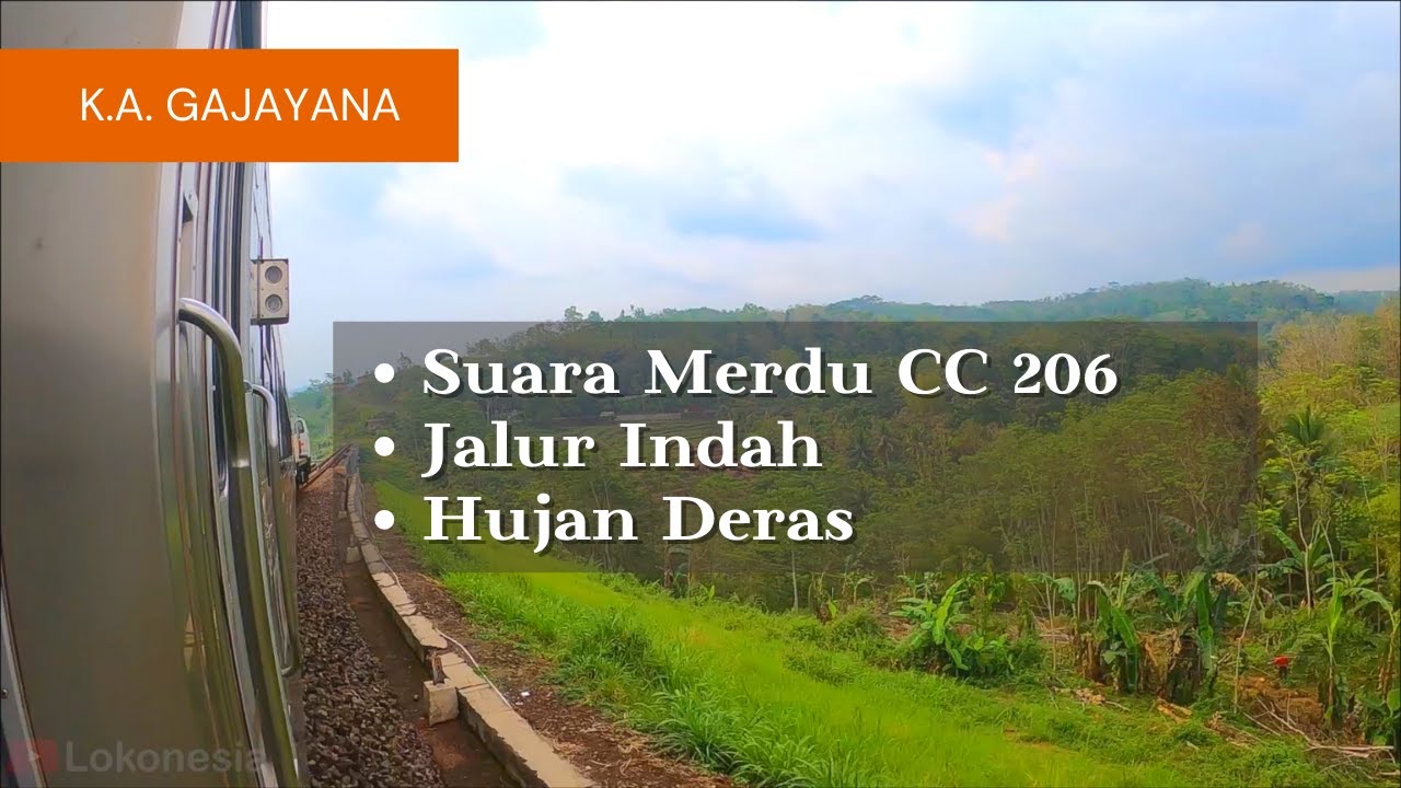 LOKORIDE | Perjalanan Kereta Api GAJAYANA dari Malang (Malang Kota Lama) ke Blitar (Wlingi)