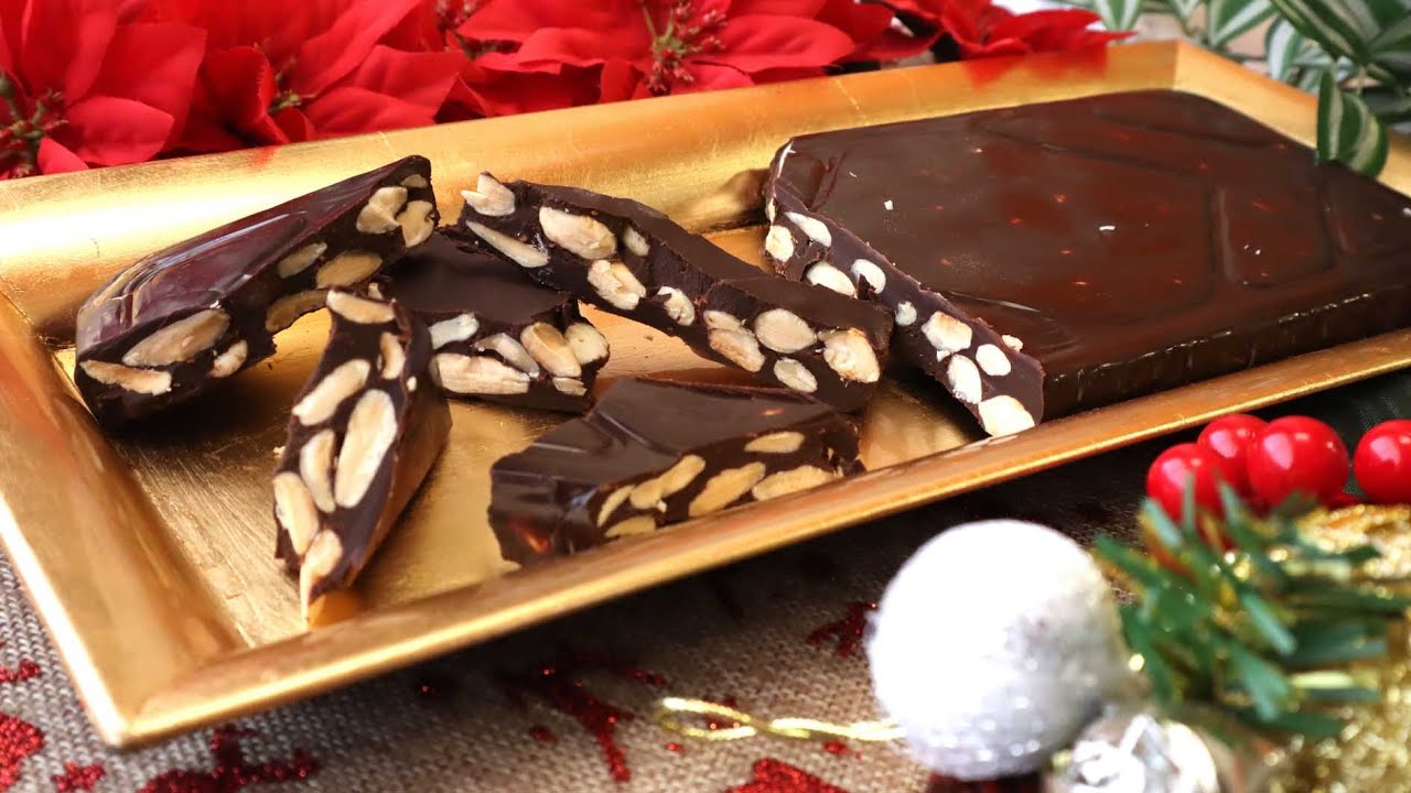 TURRON DE CHOCOLATE CON ALMENDRAS
