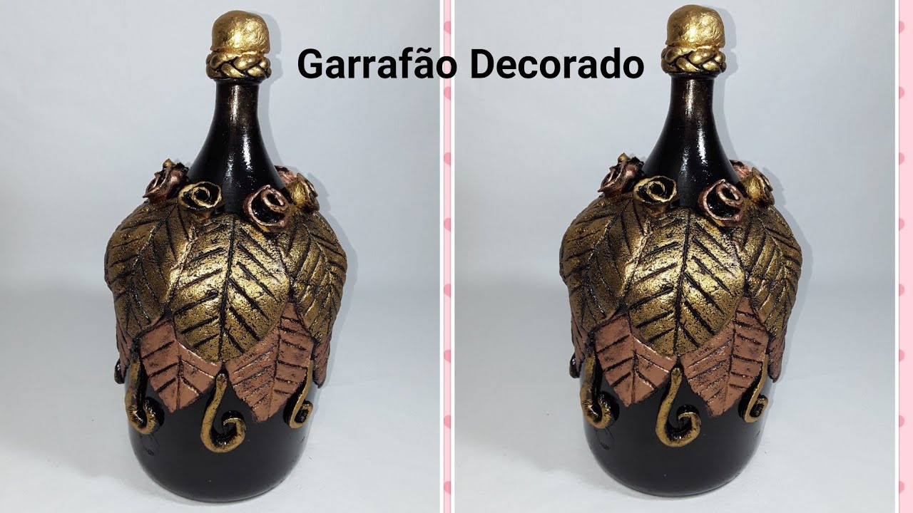 GARRAFÃO DECORADO#RECICLAGEM