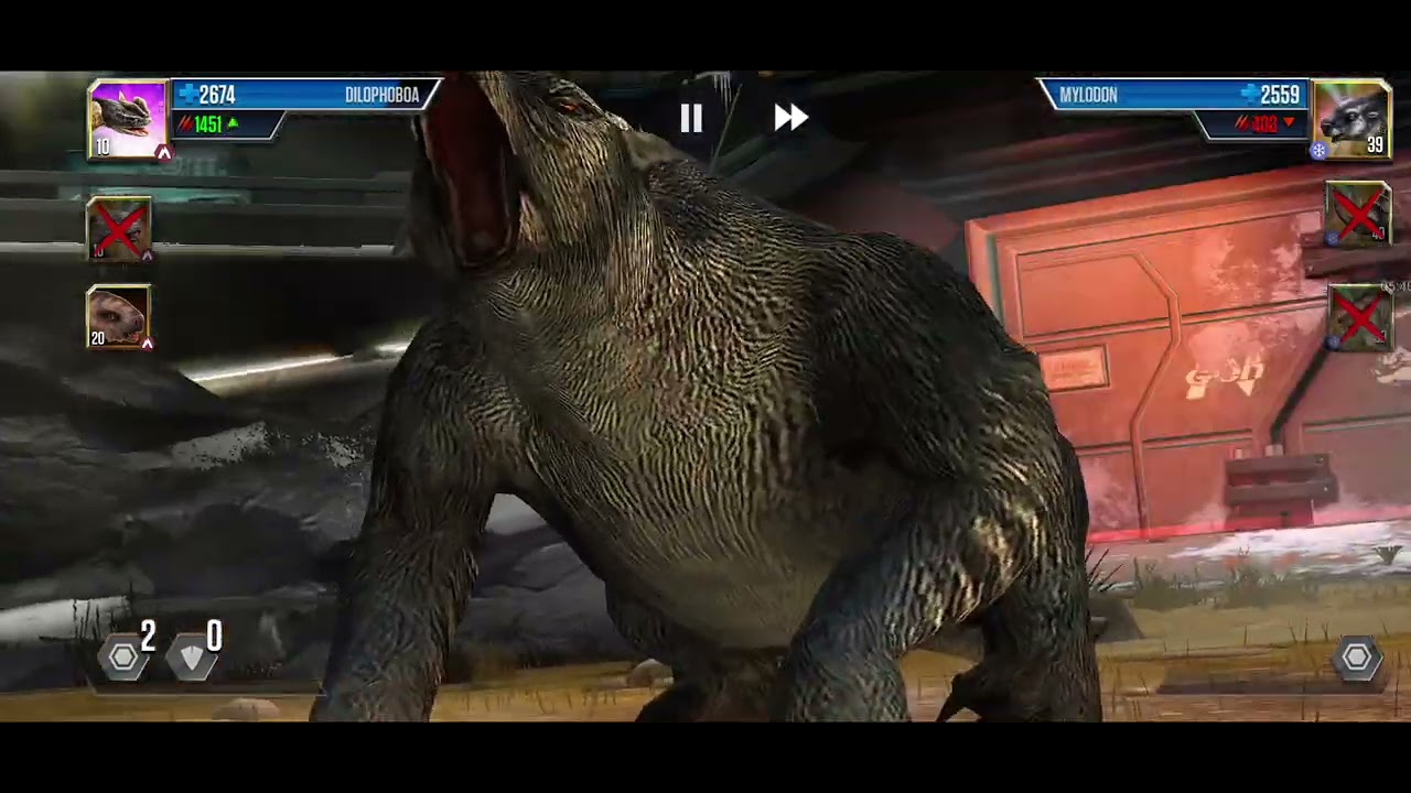 Dilophoboa Cenozoic Creatures Fighting for their Ground