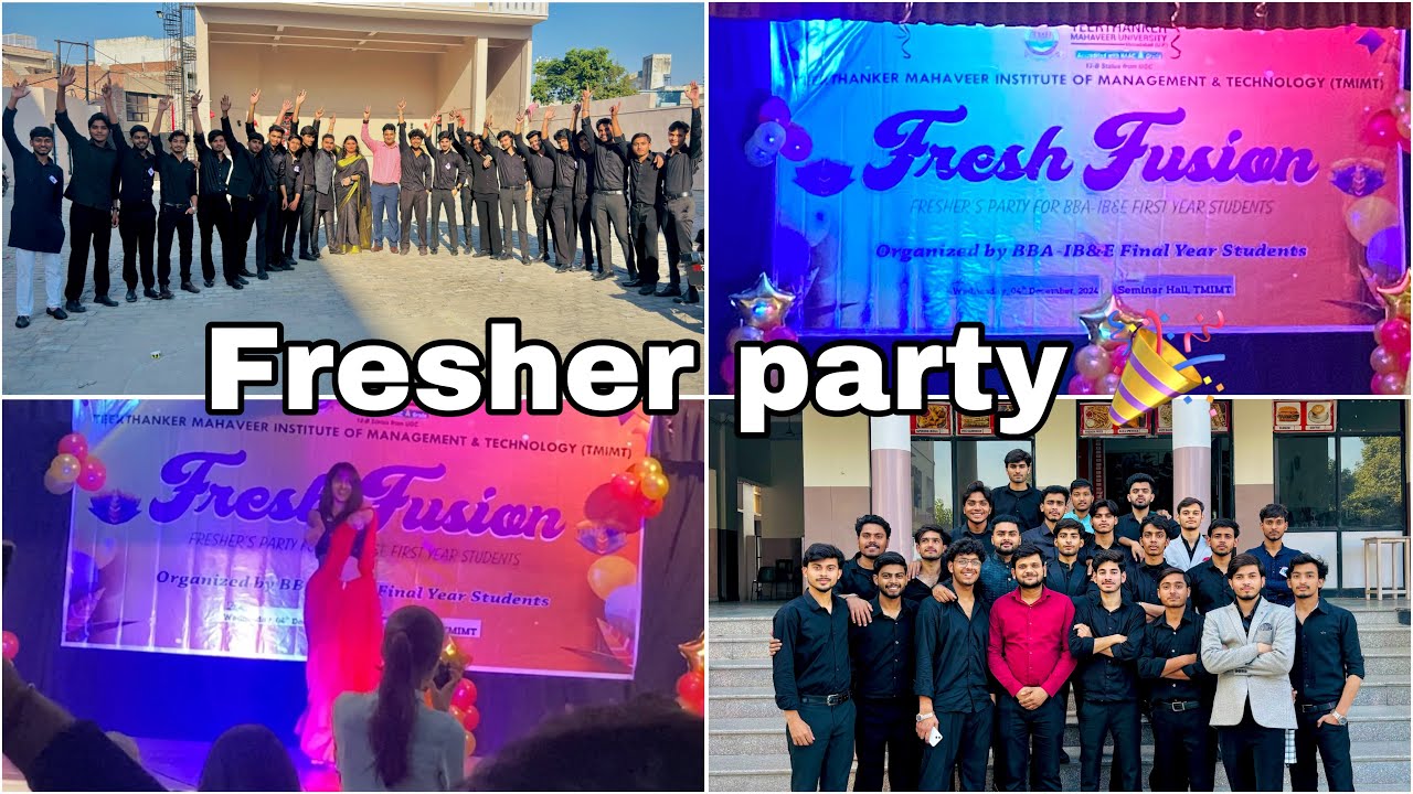 Fresher party 🎉 | Tmimt moradabad | Tmu University | BBA fresher party | Mughal vlogs