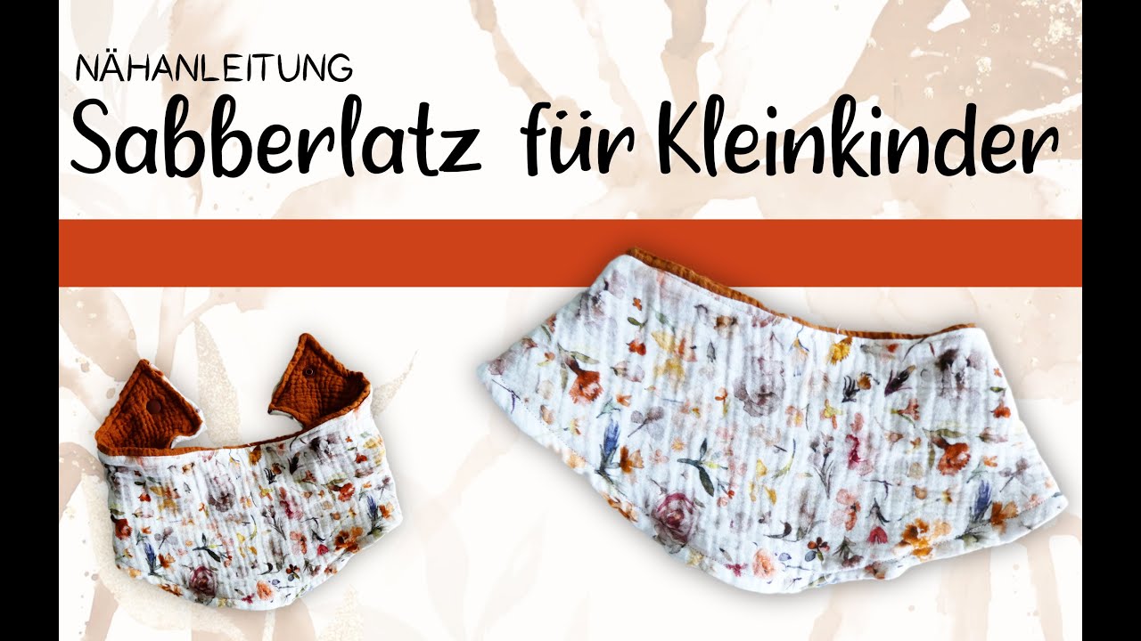Lätzchen nähen ohne Schnittmuster | Baby Halstuch selber nähen | Hlstuch nähen Kinder
