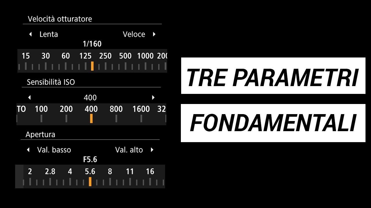 Cosa sono TEMPO DI ESPOSIZIONE, ISO e DIAFRAMMA? Capire la fotografia MANUALE.