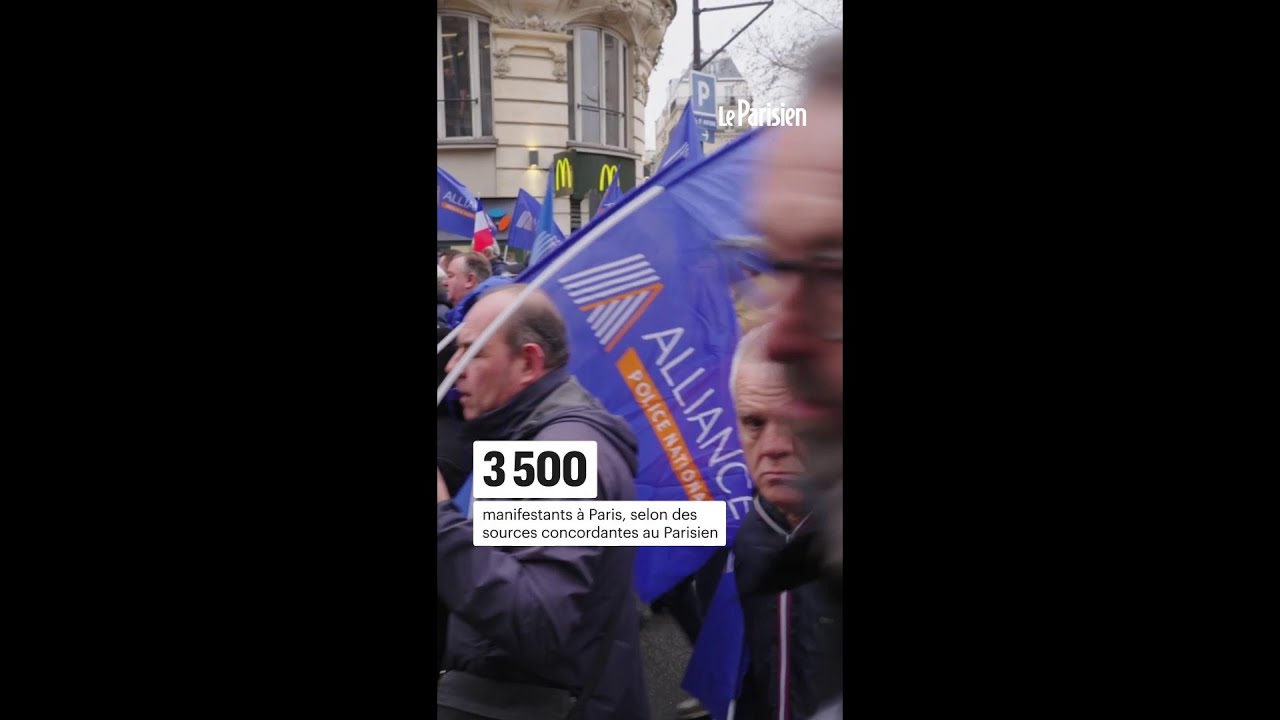 &laquo; Une police nationale en danger &raquo; : 3500 personnes manifestent &agrave; Paris