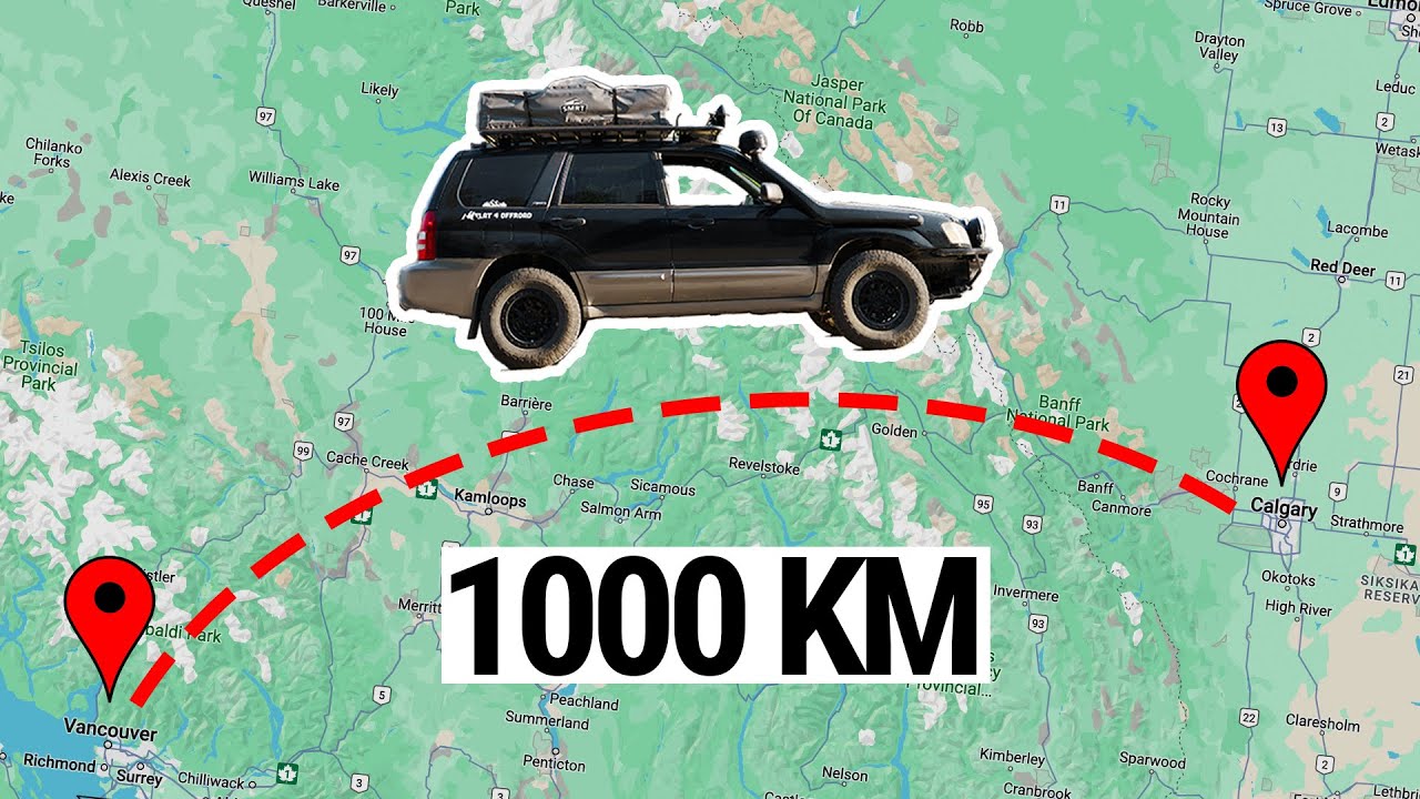 Vancouver to Calgary in One Day - Epic Road Trip Through the Rockies
