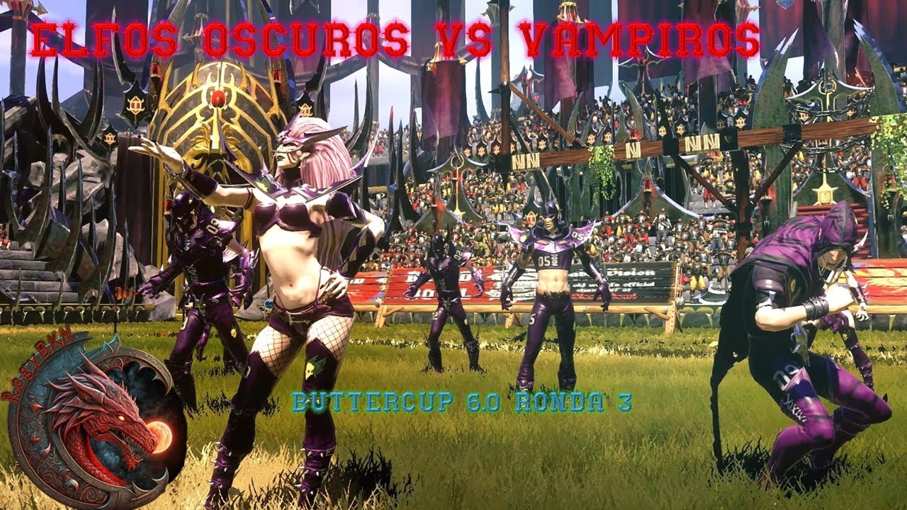 Blood Bowl 3 Elfos Oscuros Vs Vampiros Butter Cup 6 Jornada 3