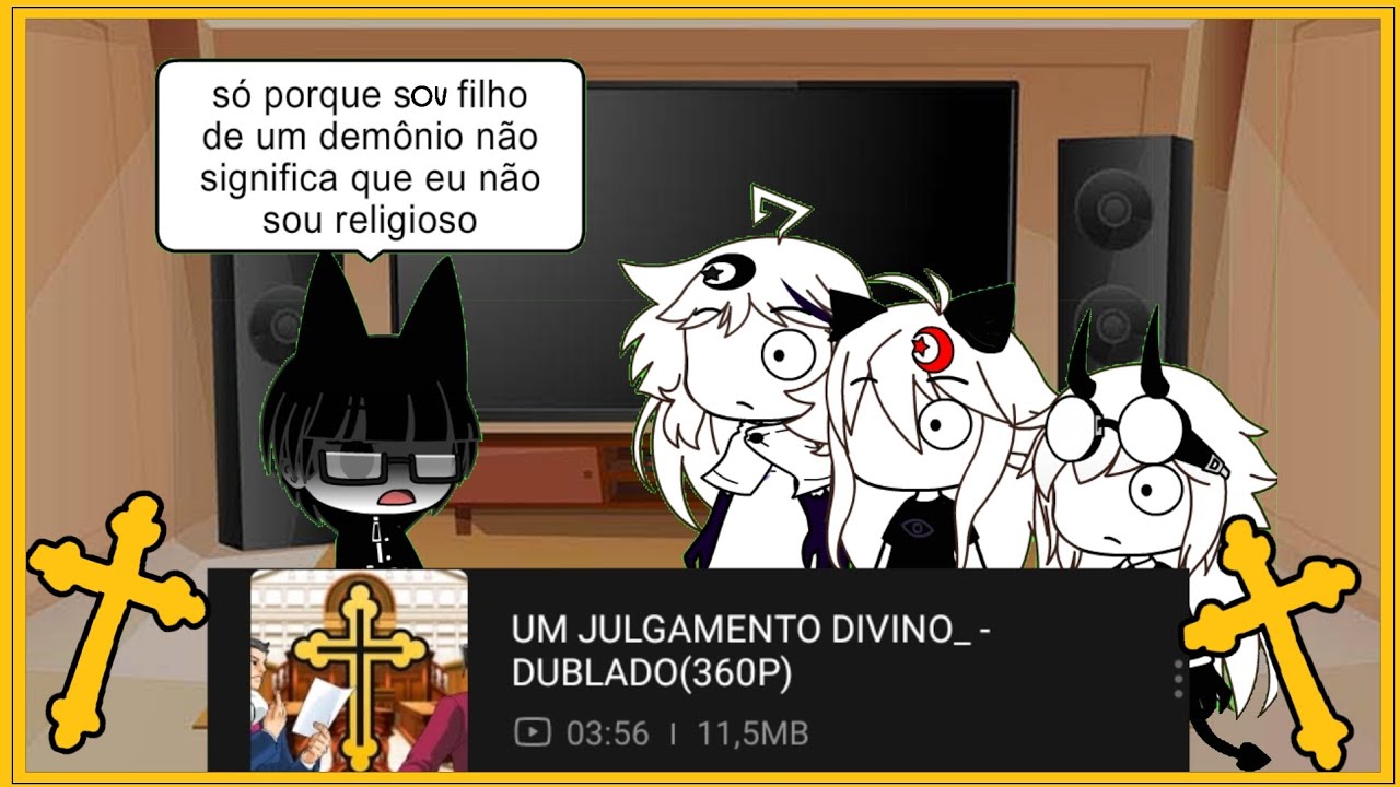 fundamental paper education+ minha oc react a um julgamento divino[gacha club]