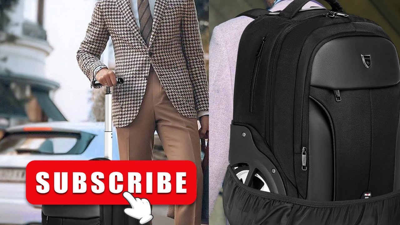 🎒 GOTECH Rolling Backpack | Waterproof & Spacious with Wheels for Travel & Business!