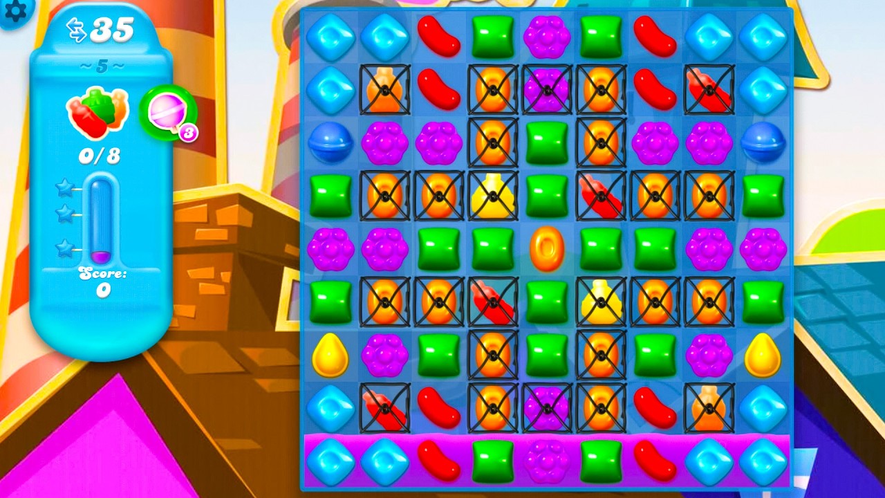 Геймплей Candy Crush Soda Saga на Android - старая версия