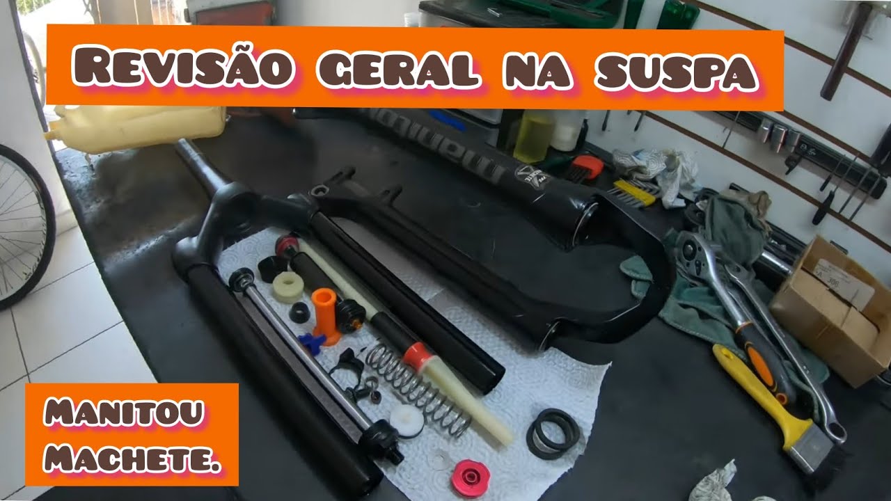 REVISÃO GERAL NA SUSPENSÃO MANITOU MACHETE , STREET BIKE AQUELA GERAL DE RESPEITO PARTE 02..