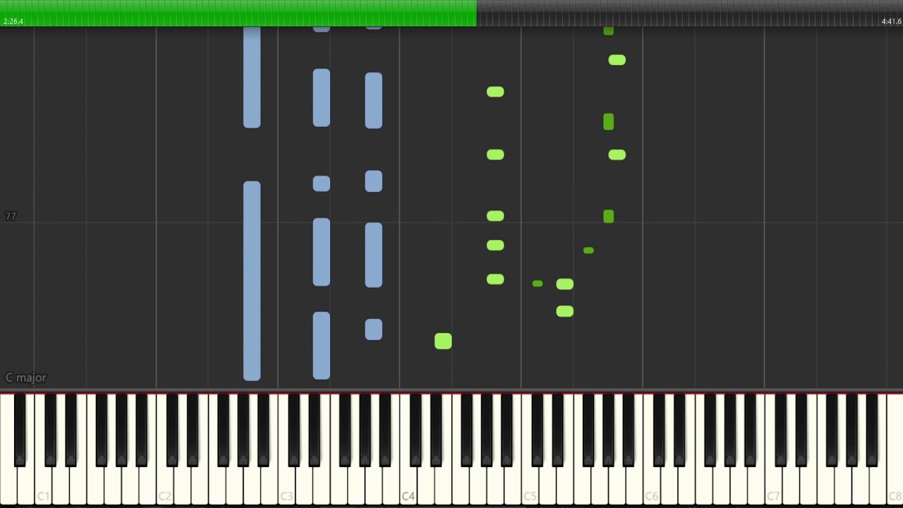 Radiohead - Let Down Piano Synthesia
