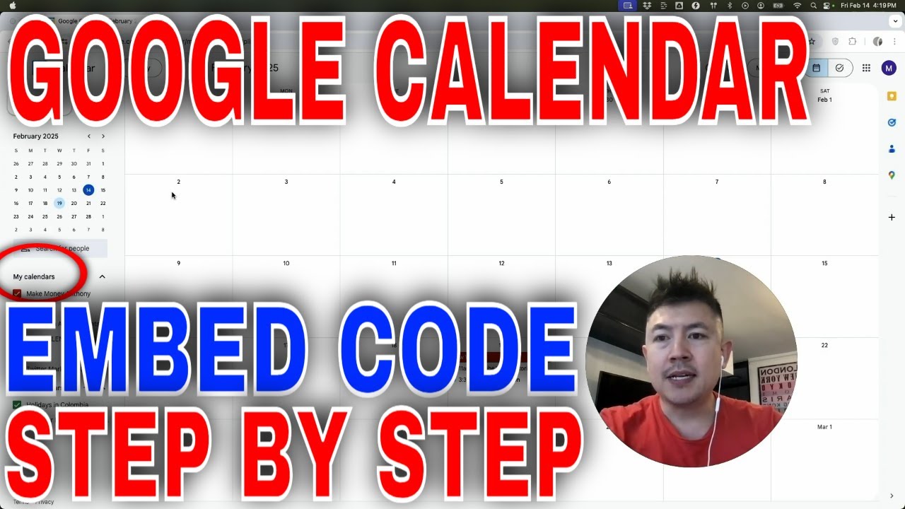 ✅ Как получить HTML-код для вставки Google Календаря🔴