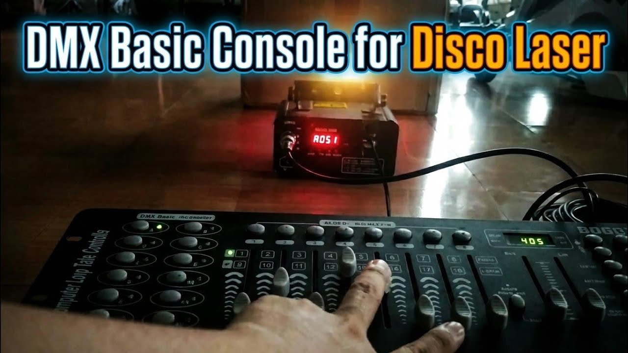 How to control RGB Disco Laser via Single DMX512 Channel
