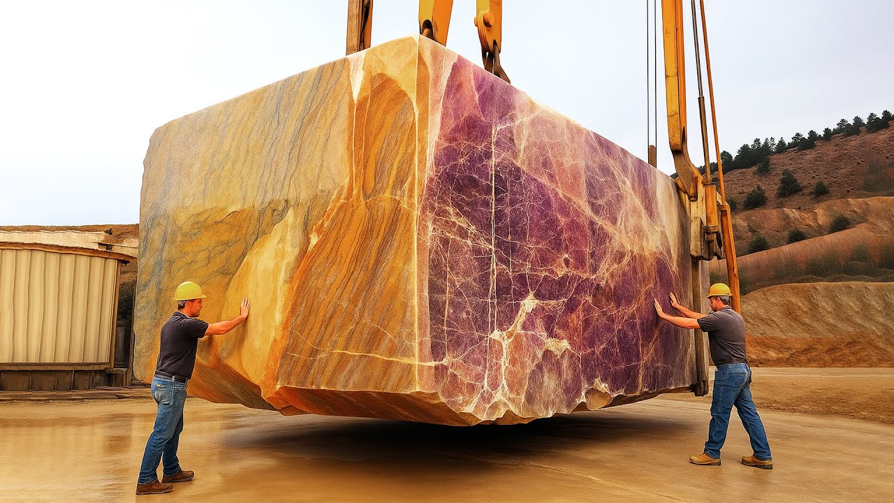 Incroyable ! Voici Comment le Marbre de Luxe Est Extrait d'une Carrière à 1 Milliard de Dollars