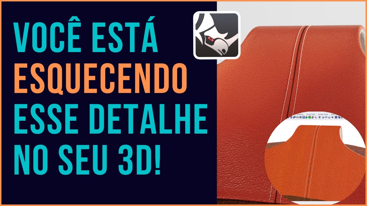 ✅ O TRUQUE PARA FAZER COSTURAS NA MODELAGEM 3D NO RHINOCEROS!