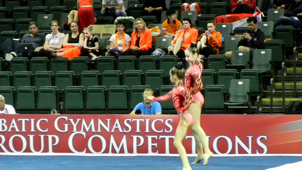 Acro WAGs 2012 Women's Pair 11-16 RUS Dynamic