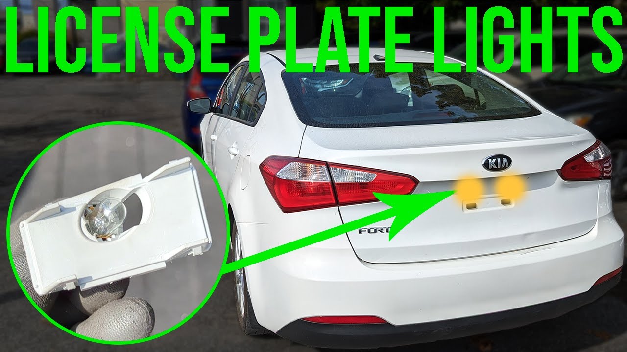How to Replace License Plate Light Bulb - Kia Forte (2014-2018)