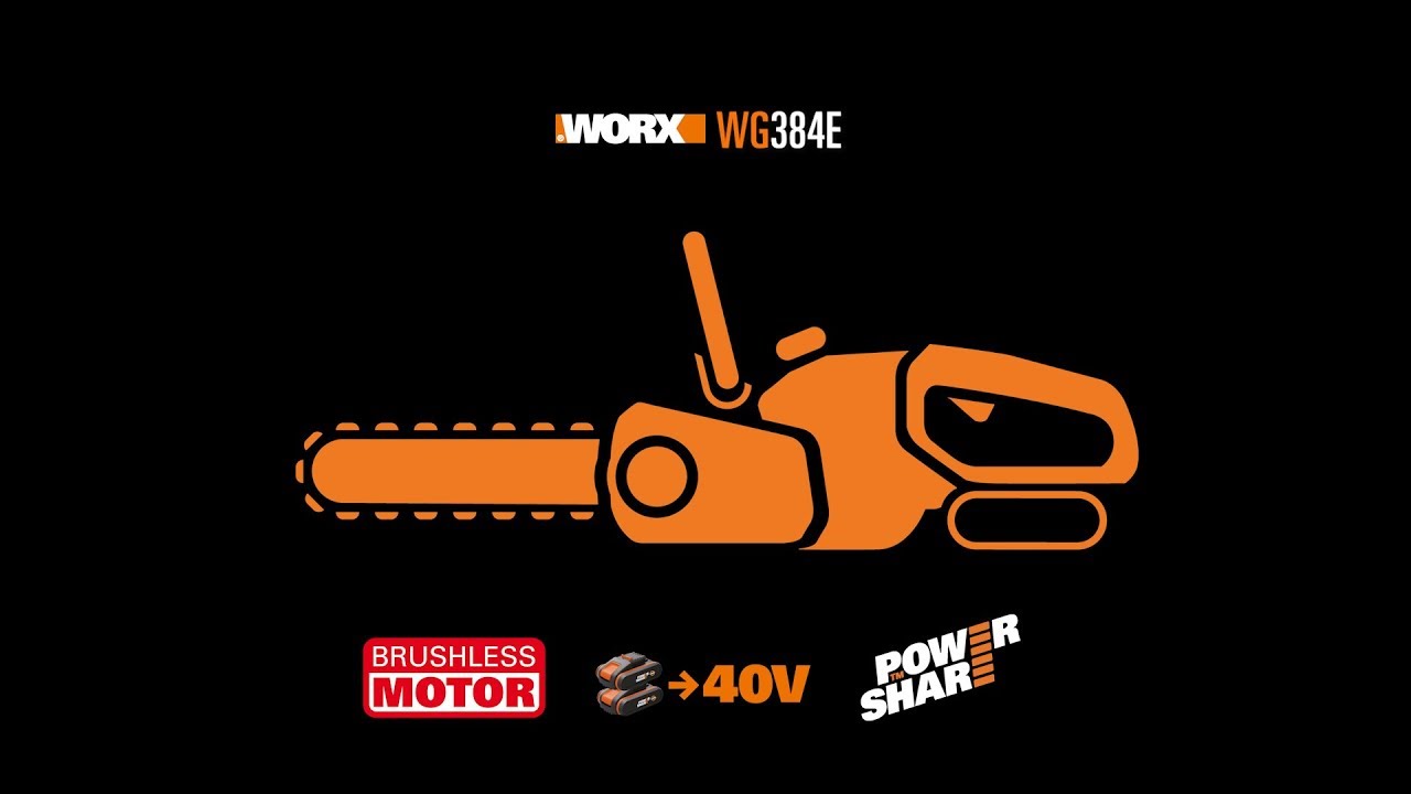 WORX WG384E brushless 40V Chainsaw    UK