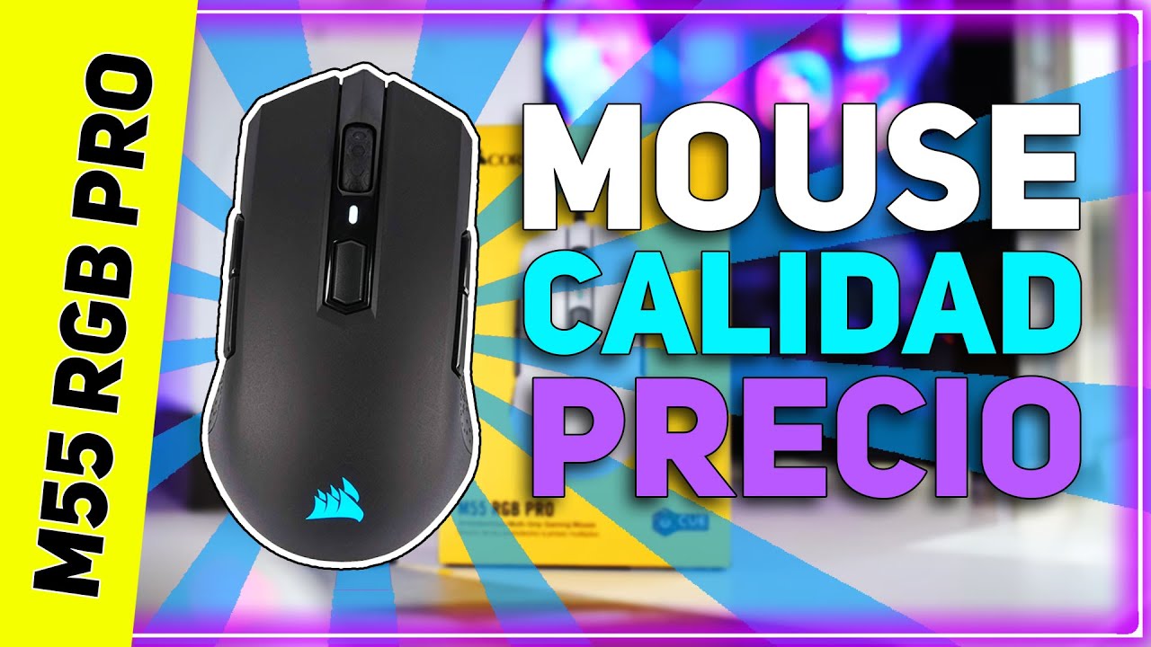 Mouse Gamer BARATO de Corsair ✅❤ - M55 RGB Pro Review Español - Mouse Ambidiestrp