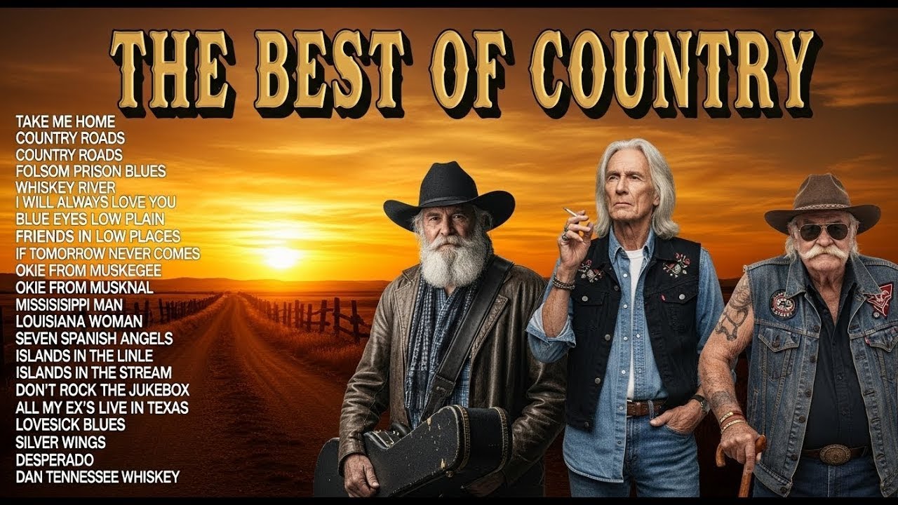 Soft Country Classics Playlist - Kenny Rogers, John Denver, Hank Williams & Willie Nelson