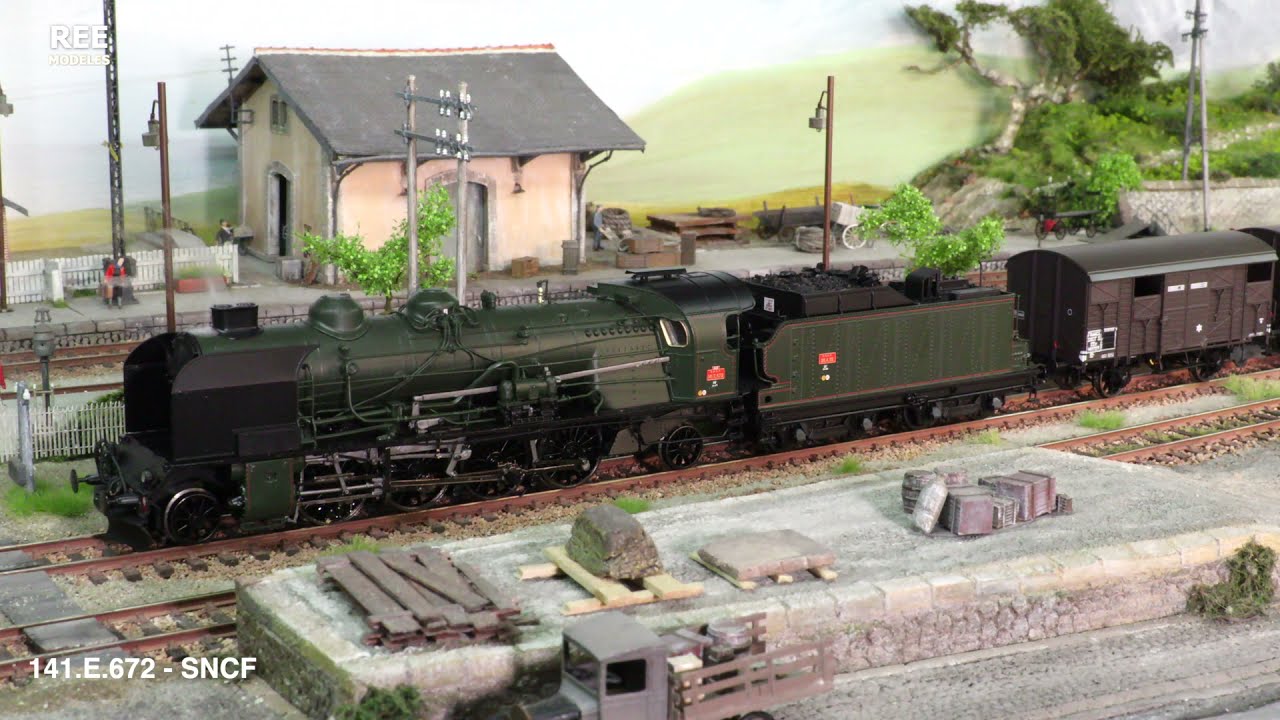 Locomotive &agrave; vapeur 141 E 672 SNCF - REE MODELES