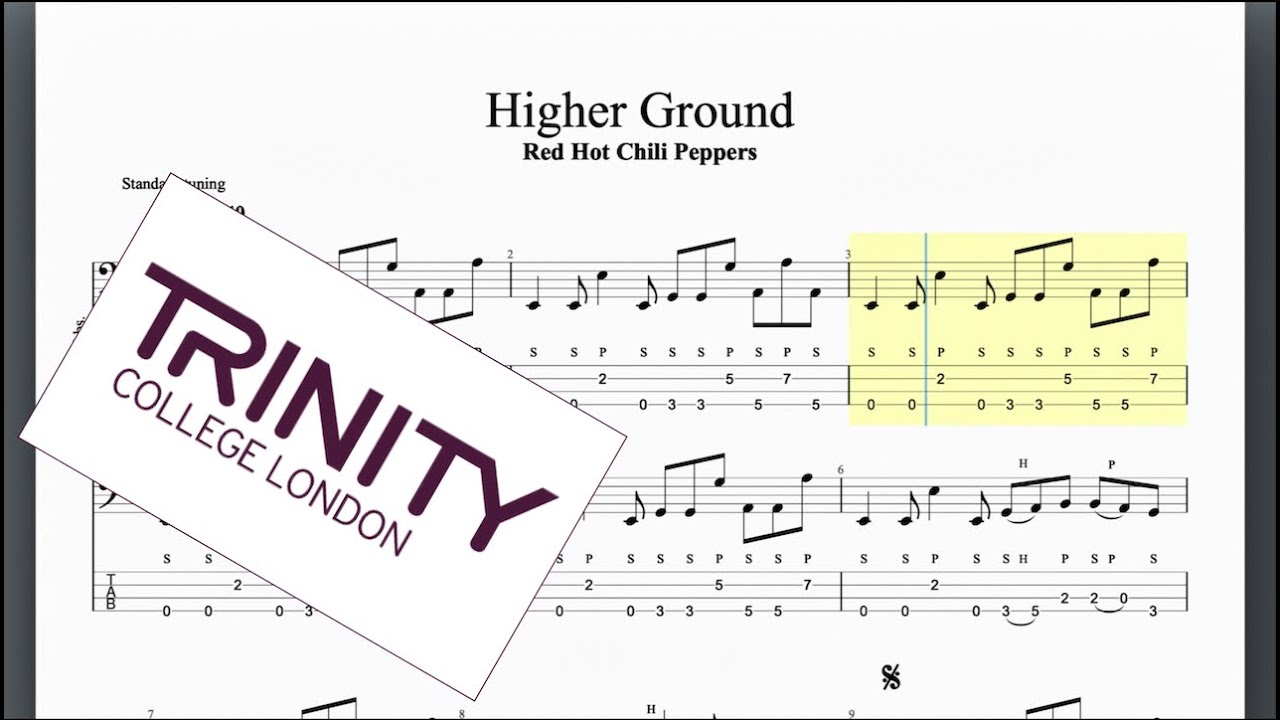 Higher Ground Trinity Grade 7 Bass