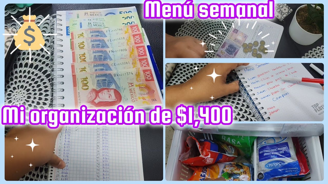 Ahorrando💵 menú semanal 🍝 compras 🛒$1,400